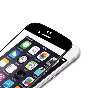 yardiX Apple iPhone6 Plus 5.5吋 3D曲面滿版螢幕保護貼黑