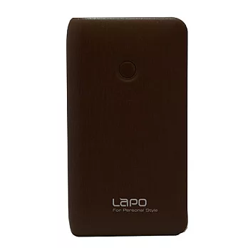 【LAPO】7200mAh 輕巧 木紋質感行動電源(E-09)黑色