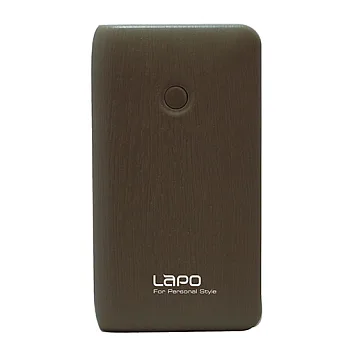 【LAPO】7200mAh 輕巧 木紋質感行動電源(E-09)咖啡色