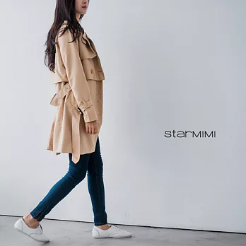 【STARMIMI】三穿式風衣外套兩件式組合＊2色S卡其
