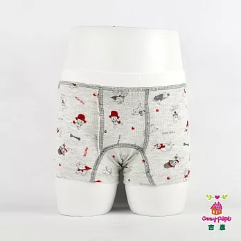 【anny pepe】男童鬥牛犬四角褲 _美國精梳棉100灰