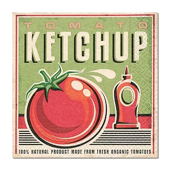 《Paper+Desing》餐巾紙-Tomato ketchup番茄與番茄醬