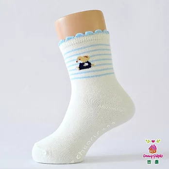 【anny pepe】小熊可愛兒童短襪17藍
