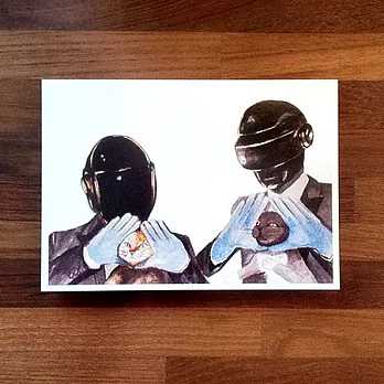 《ILLUK》明信片-全球插畫家系列／(HK)Gutentagfrauhito- Daft Punk