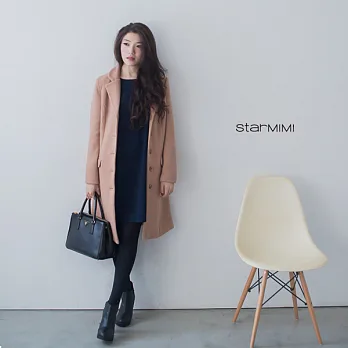 【STARMIMI】優雅線條拼接洋裝＊S藍