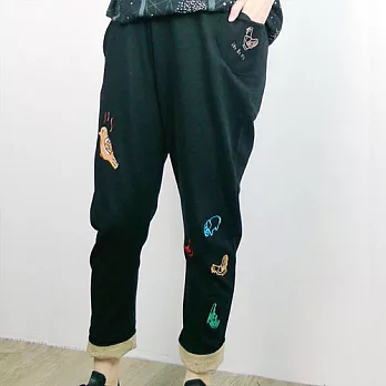 :Urb.【雞蛋糕】低檔褲M黑色