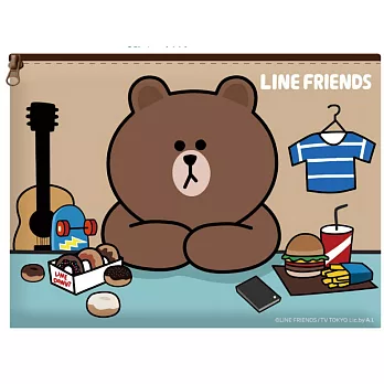 LINE FRIENDS 可愛資料袋(熊大)