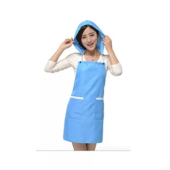 韓版時尚護髮圍裙愛情藍