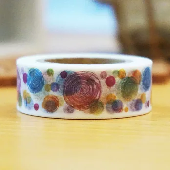 TROMSO簡單生活紙膠帶-手繪圈圈