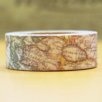 TROMSO簡單生活紙膠帶-世界地圖