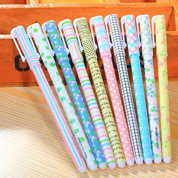 韓酷浪漫鄉村10色中性筆-A款