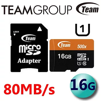 Team 十銓 16GB UHS-I MicroSDHC 高速卡