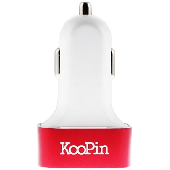 KooPin 5.4A 3Ports 車用高速充電器白紅
