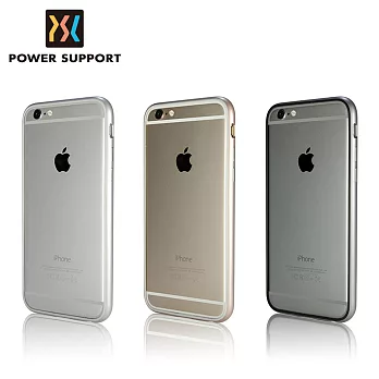 POWER SUPPORT iPhone6 Arc bumper 保護邊框(附光澤亮面保護貼)Silver