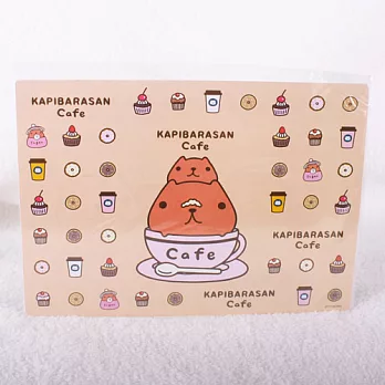Kapibarasan 水豚君咖啡系列墊版。咖啡色