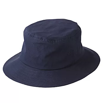 [MUJI 無印良品]棉質有簷帽深藍