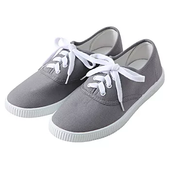 [MUJI 無印良品]棉質休閒鞋灰色M23.5~24.0cm灰色