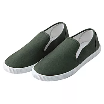 [MUJI 無印良品]無印良品]棉質基本便鞋25.5~26.0c綠色
