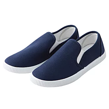 [MUJI 無印良品]棉質基本便鞋深藍M23.5~24.0cm深藍