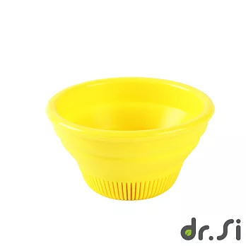 【Dr.Si】安全攜帶矽膠摺疊碗(黃)
