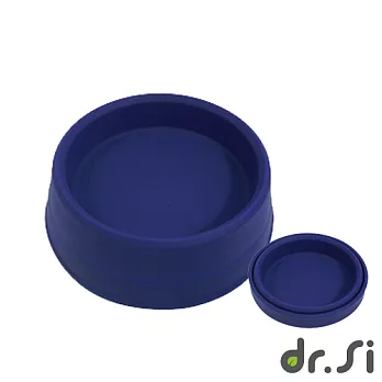 【Dr.Si】寵物專用矽膠摺疊碗(藍)