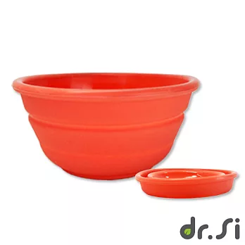 【Dr.Si】矽膠摺疊碗(紅)