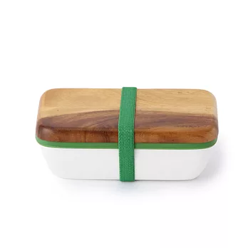 Afternoon Tea典藏原木長型便當盒 綠色