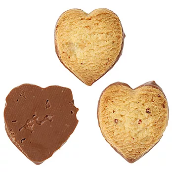 [MUJI 無印良品]草莓&白巧克力心型餅乾/14個