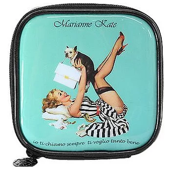 Marianne Kate 華麗女孩系列【1】輕巧化妝包薄荷藍