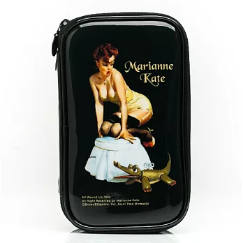 Marianne Kate 華麗女孩系列【3】雙層化妝包皇家黑