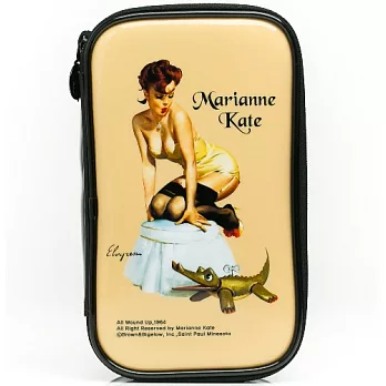 Marianne Kate 華麗女孩系列【3】雙層化妝包焦糖奶油