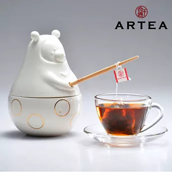 ARTEA金點藏龍Tea熊罐(精典手工炭培烏龍茶)3gX12包