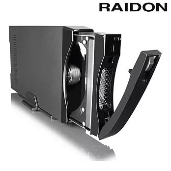 RAIDON 3.5吋USB3.0/eSATA/1bay硬碟外接盒－GT1660-SB3