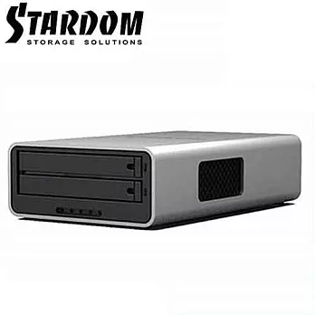 STARDOM 2.5吋USB3.0/FW800/2bay磁碟陣列設備－MR2-WB3