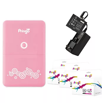 Pringo P231 隨身印相機-送100張專用相紙+電池變壓器/粉色