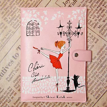 《Shinzi Katoh 加藤真治》芭蕾女孩PU多功能手帳套附萬用日誌本