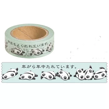 San-X 趴趴熊禮品包裝彩色紙膠帶。玩樂