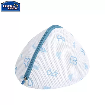 【樂扣樂扣】ETTOM貼身胸罩雙層衣物洗衣網袋-藍色(三角型)藍色