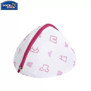 【樂扣樂扣】ETTOM貼身胸罩雙層衣物洗衣網袋-粉色(三角型)粉色