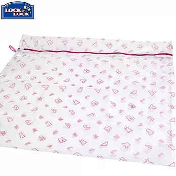 【樂扣樂扣】ETTOM床單/被單洗衣網袋-粉色(粗網長方型)粉色