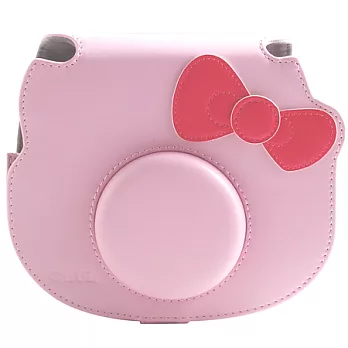 For FUJIFILM mini Hello Kitty 拍立得專用皮質相機包/粉色