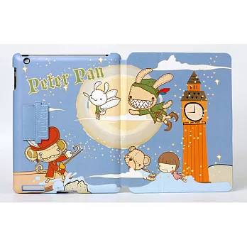 《Foufou licensed》iPad2/3/4 Smart Cover 掀蓋可立式保護皮套-Peter Pan