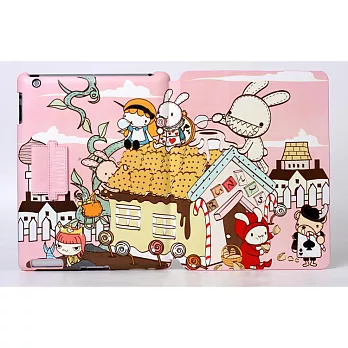 《Foufou licensed》iPad2/3/4 Smart Cover 掀蓋可立式保護皮套- 童話糖果屋Sweet Land