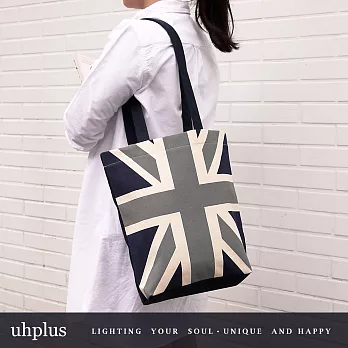 uhplus 隨行袋- 英倫之歌(灰藍)