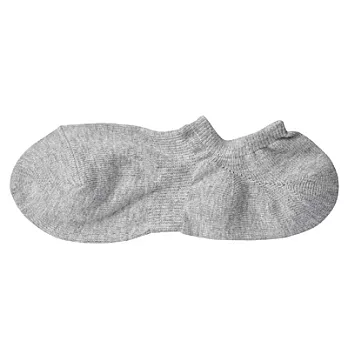 [MUJI 無印良品]男棉混天竺淺口直角襪灰色25~27cm灰色