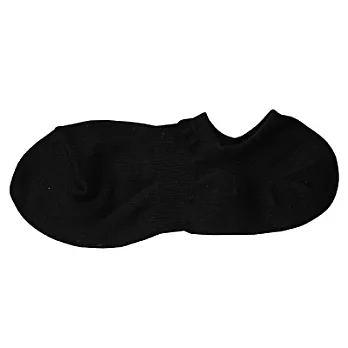 [MUJI 無印良品]男棉混天竺淺口直角襪黑色25~27cm黑色