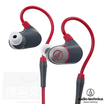 鐵三角 ATH-SPORT4 紅色RD 戴在耳朵上的音樂配件 舒適防水 藍牙無線耳機麥克風組