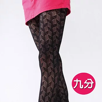 蒂巴蕾SRTEET LOOK九分-Leaf顯瘦黑