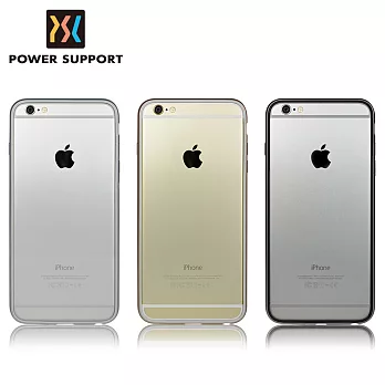POWER SUPPORT iPhone6s / 6 Plus (5.5吋) Arc Bumper 保護邊框 (附螢幕保護貼)銀色銀色