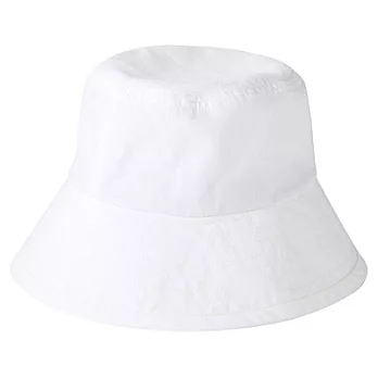 [MUJI 無印良品]棉質水洗鬱金香帽柔白